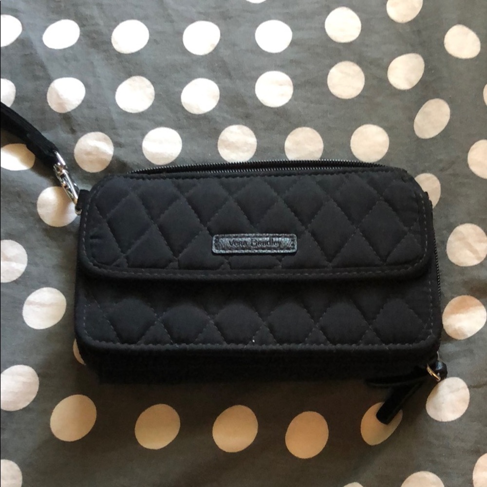 Vera Bradley Black Wristlet